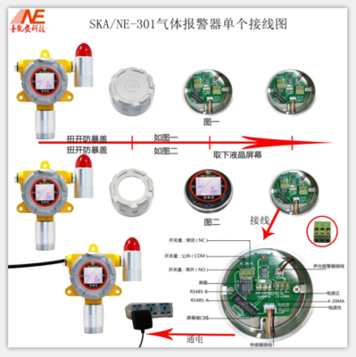 SKA-NE301-VOC-固定遙控式有機揮發物VOC濃度檢測報警器SKA-NE301-VOC-深圳市圣凱安科技