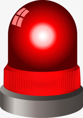 手繪120急救車報警器